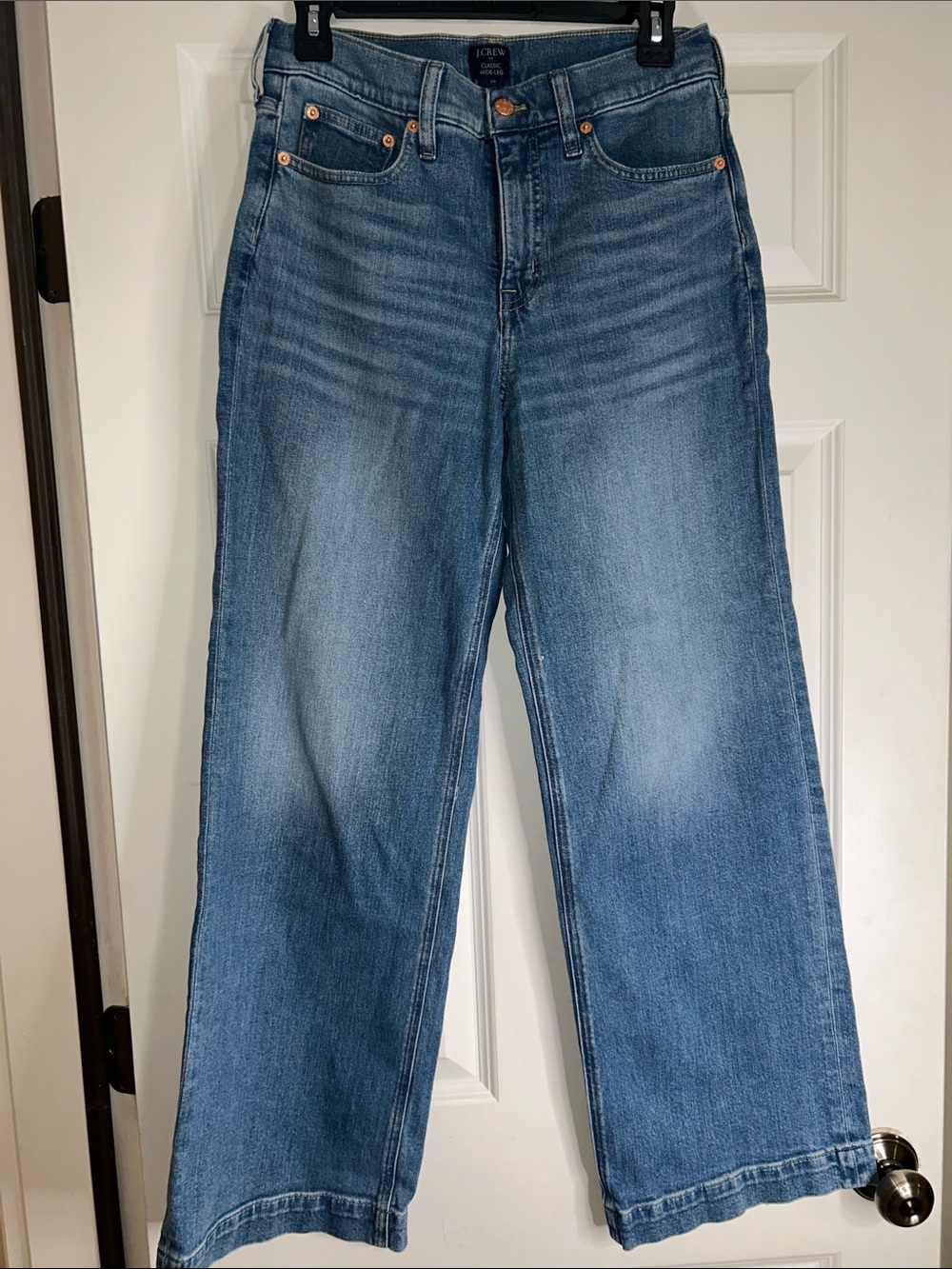 J. Crew Light Classic Wide-Leg Jeans